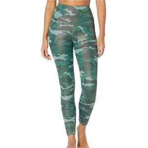 Beyond Yoga Camo Dust PowerShine High Waisted Leggings in Forest Green, Medium